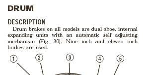 Brake Drum Size Chart